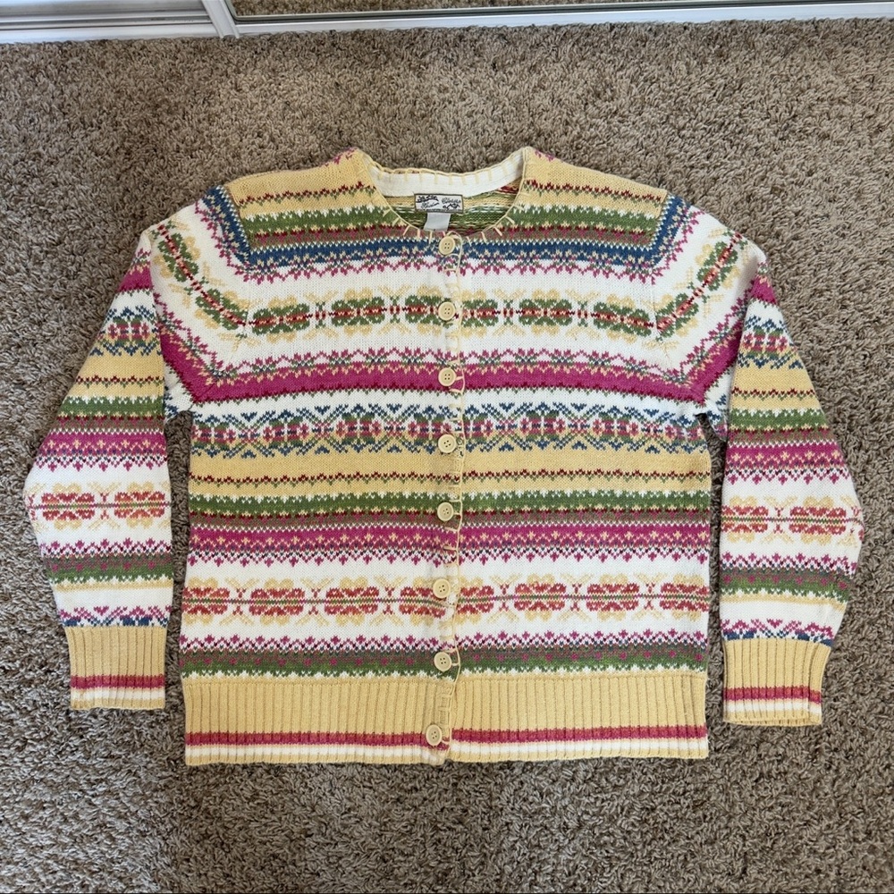 Adorable Vintage Button Down Sweater - Picture 6 of 9